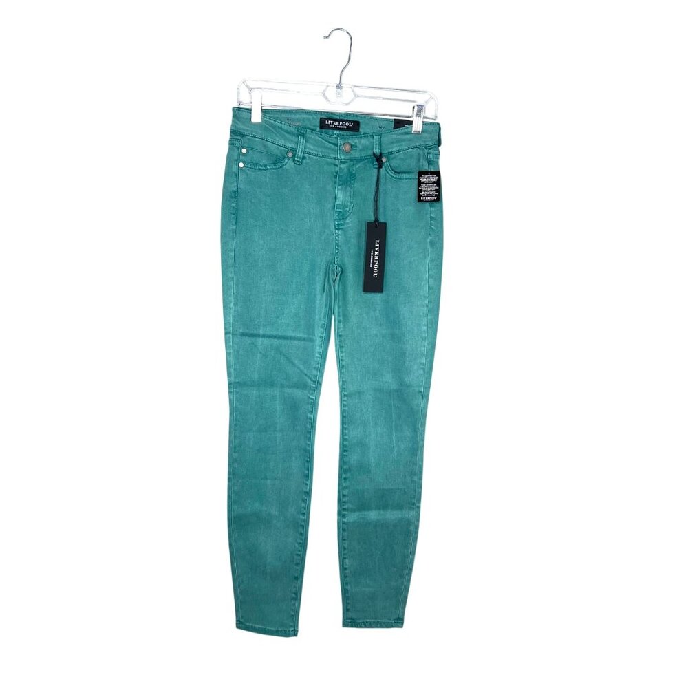 Liverpool Jeans The Ankle Skinny Womens Size 26‎ / 2 Midrise Evergreen NWT